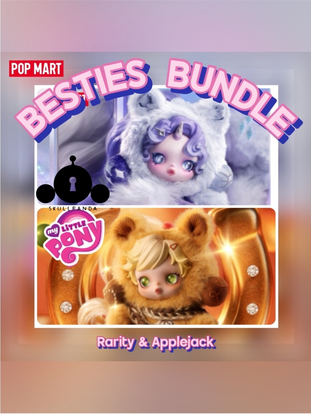 Besties Bundle - My Little Pony x Skullpanda Rarity & Applejack Collectibles